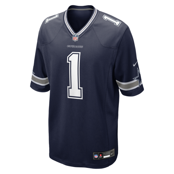 Dallas Cowboys Number 1 Groom Nike Navy Game Jersey