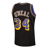 Los Angeles Lakers Mitchell & Ness Shaquille O'Neal 1996 Reload Swingman Authentic Jersey - Black