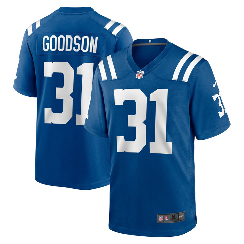 Indianapolis Colts Tyler Goodson Royal jersey – view 1