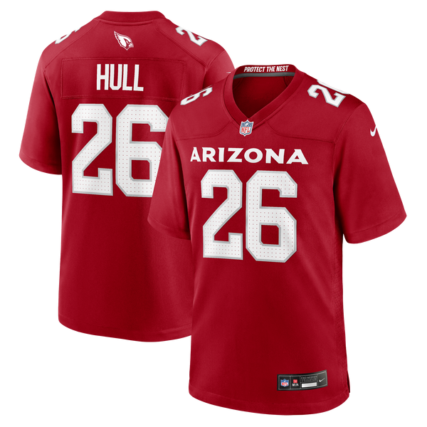 Arizona Cardinals Evan Hull Nike Cardinal Team Game Jersey