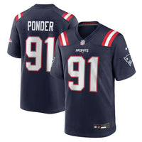 New England Patriots Elijah Ponder Navy jersey – view 1