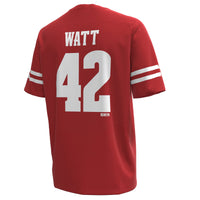 T.J. Watt Wisconsin Badgers Under Armour Home Replica Football Jersey - Red