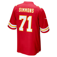 Kansas City Chiefs Josh Simmons Red jersey – view 3