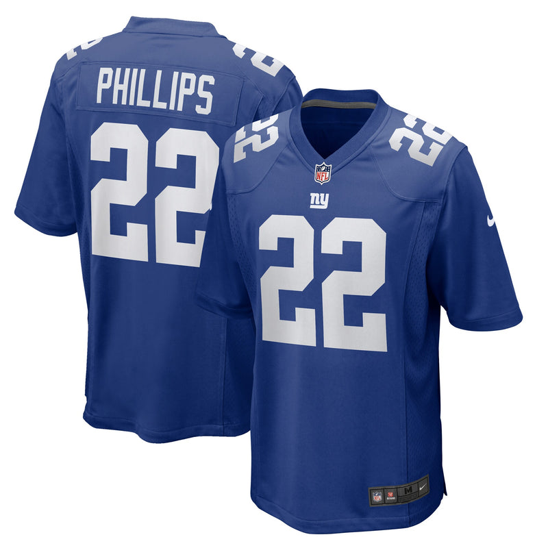 New York Giants Dru Phillips Royal jersey – view 1