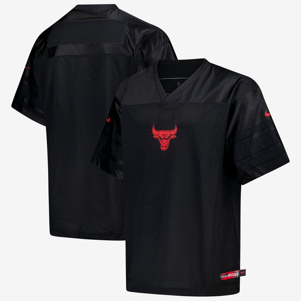 Chicago Bulls Nike Courtside Football Jersey - Black -
