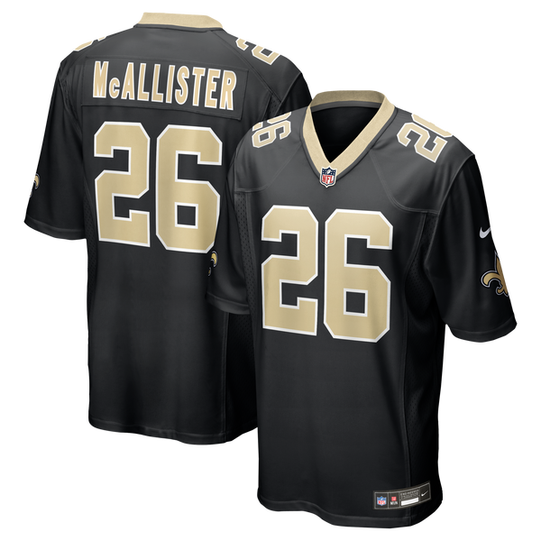 New Orleans Saints Deuce McAllister Nike Black Game Retired Player Jersey