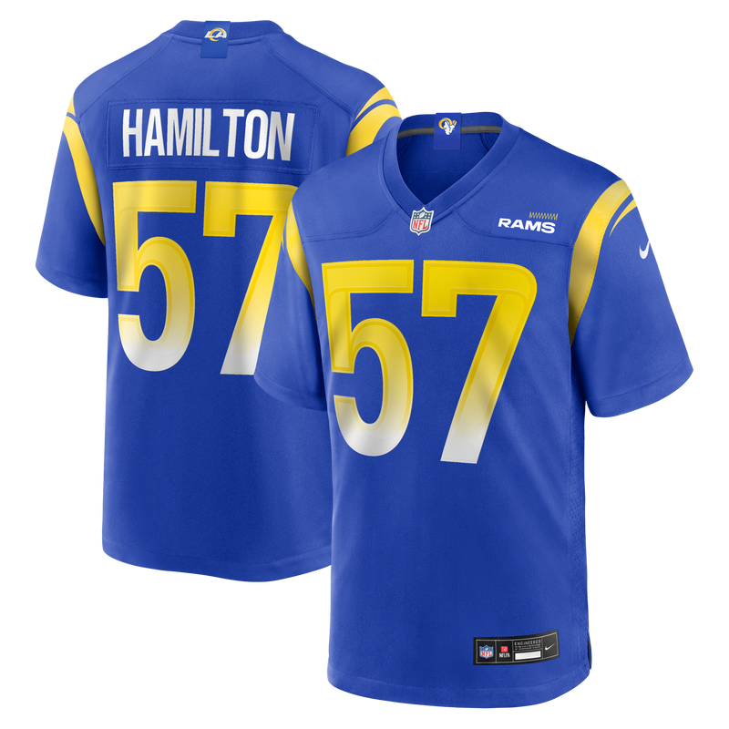 Los Angeles Rams Ty Hamilton Royal jersey – view 1