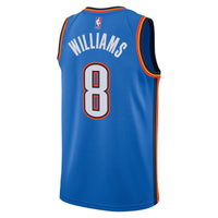 Oklahoma City Thunder Nike Icon Edition Swingman Jersey - Blue - Jalen Williams -