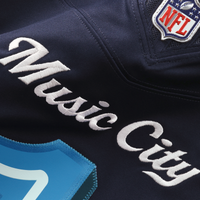 Tennessee Titans Steve McNair Nike Navy 2026 Rivalries Collection Printed Limited Jersey
