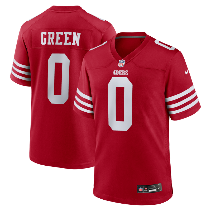 San Francisco 49ers Renardo Green Scarlet jersey – view 1