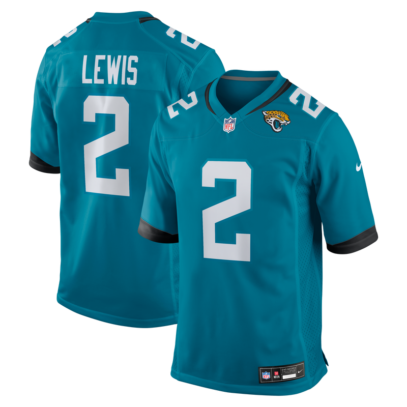 Jacksonville Jaguars Jourdan Lewis Teal jersey – view 1