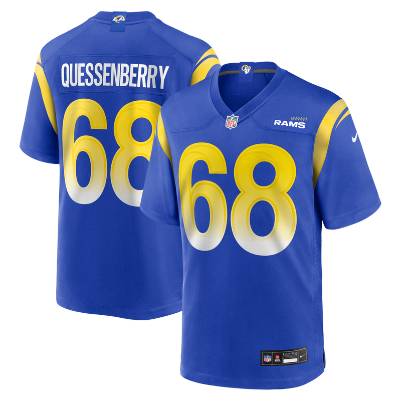 Los Angeles Rams David Quessenberry Royal jersey – view 1