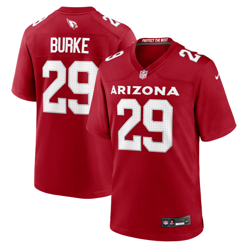 Arizona Cardinals Denzel Burke Cardinal jersey – view 1
