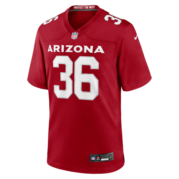 Arizona Cardinals Kitan Crawford Nike Cardinal Team Game Jersey