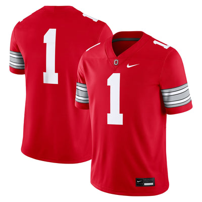 #1 Ohio State Buckeyes Nike Home Game Football Jersey - Scarlet