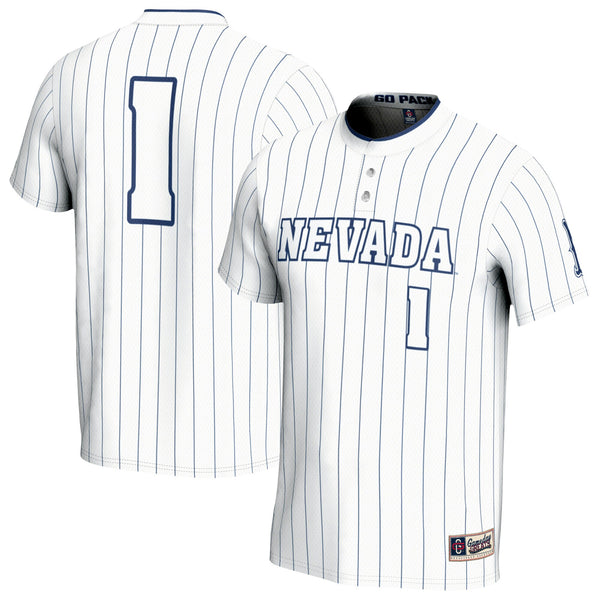 #1 Nevada Wolf Pack GameDay Greats Lightweight Collegiate Softball Fashion Jersey - White