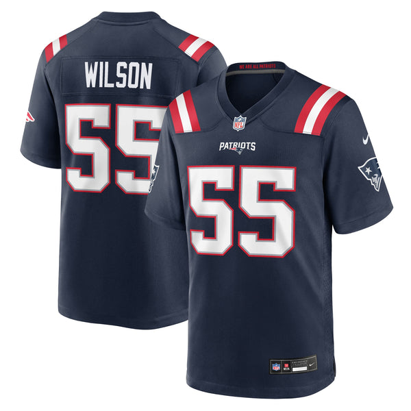 New England Patriots Jared Wilson Nike Navy Team Game Jersey
