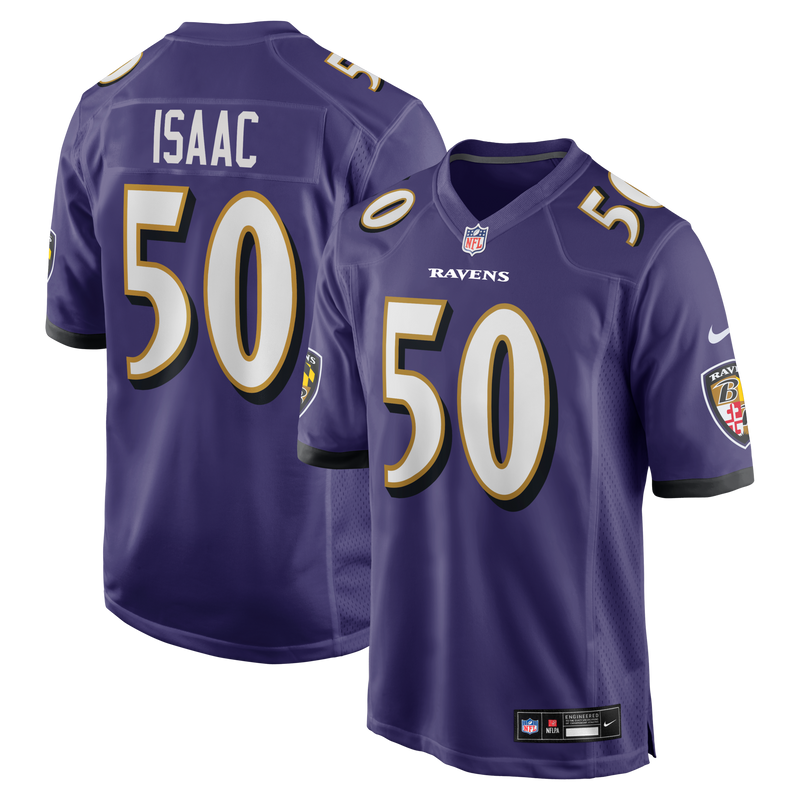 Baltimore Ravens Adisa Isaac Purple jersey – view 1