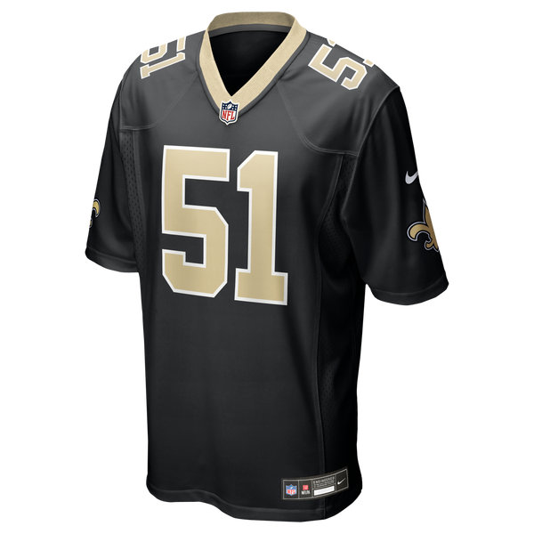 New Orleans Saints Cesar Ruiz Nike Black Game Jersey
