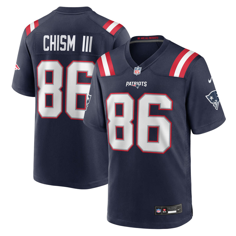 New England Patriots Efton Chism III Navy jersey – view 1