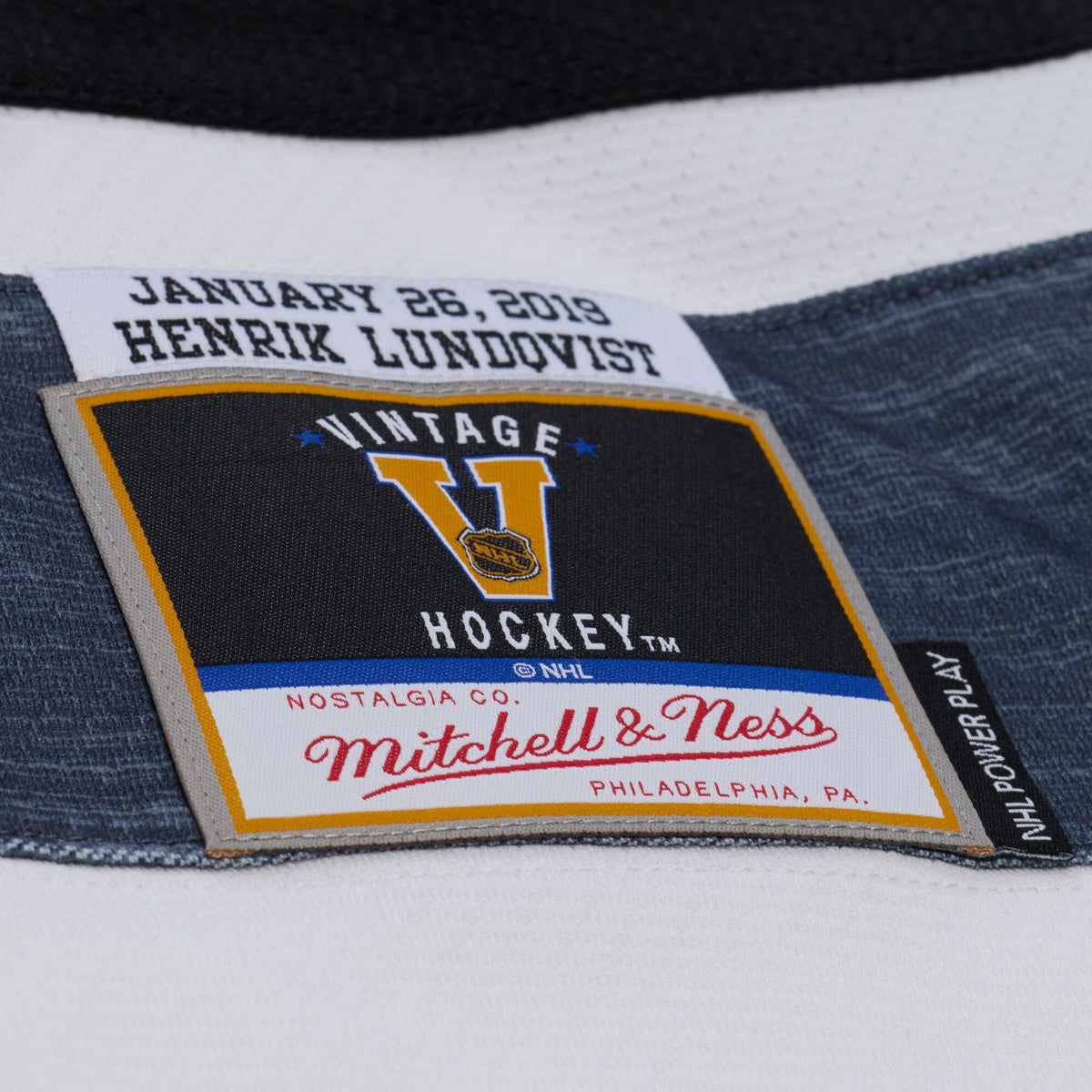 Henrik Lundqvist Mitchell & Ness White 2019 All-Star Game Power Play Jersey