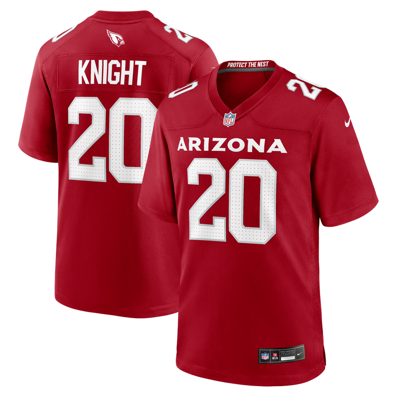 Arizona Cardinals Zonovan Knight Cardinal jersey – view 1