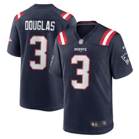 New England Patriots Demario Douglas Navy jersey – view 1