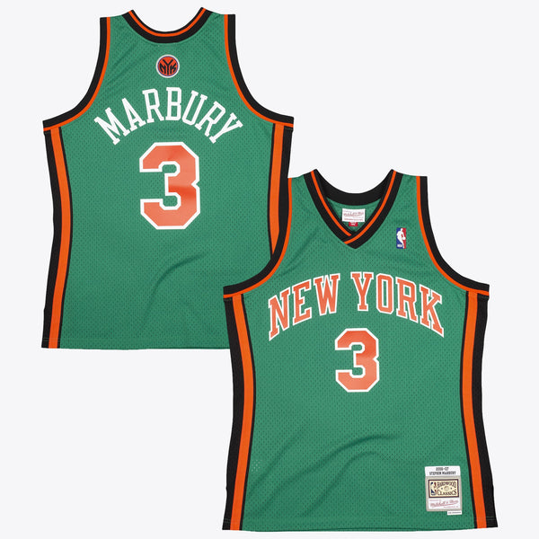 New York Knicks Mitchell & Ness Stephon Marbury 2006 Swingman Authentic Jersey - Kelly Green