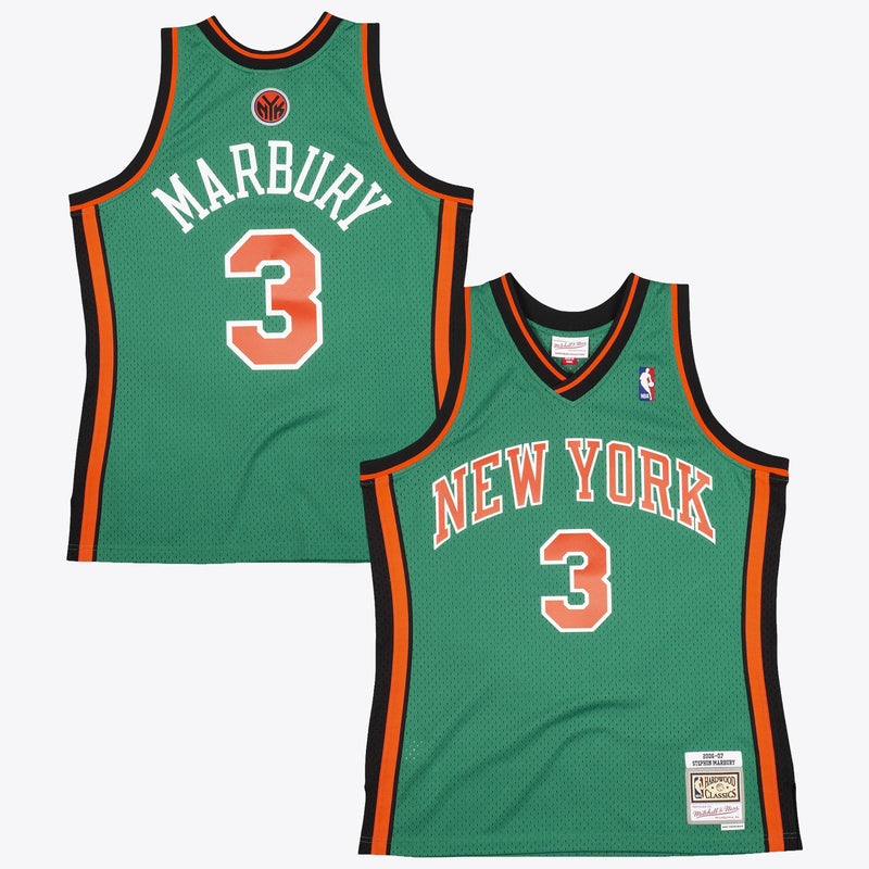 New York Knicks Mitchell & Ness Stephon Marbury 2006 Swingman Authentic Jersey - Kelly Green