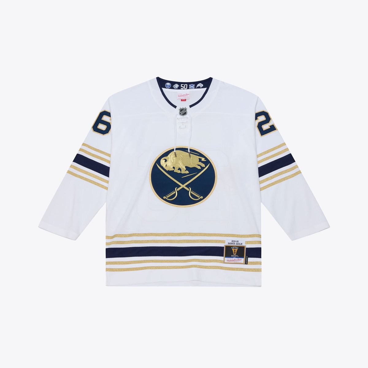 Buffalo Sabres Rasmus Dahlin Mitchell & Ness White 2019 Power Play Jersey