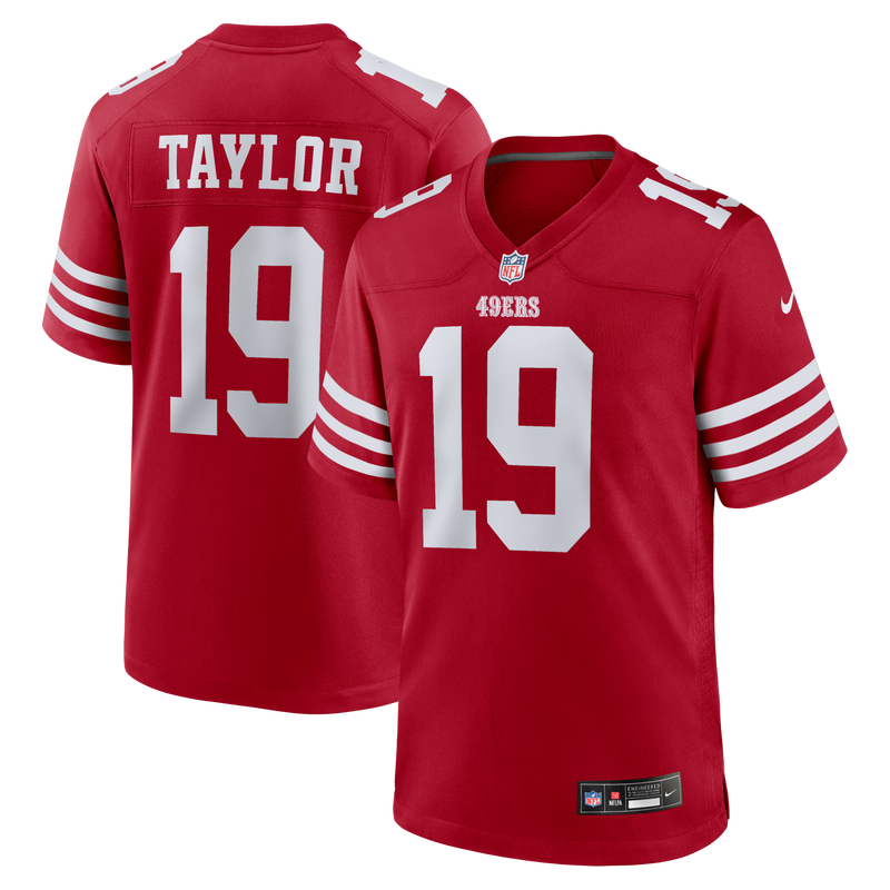 San Francisco 49ers Trent Taylor Scarlet jersey – view 1