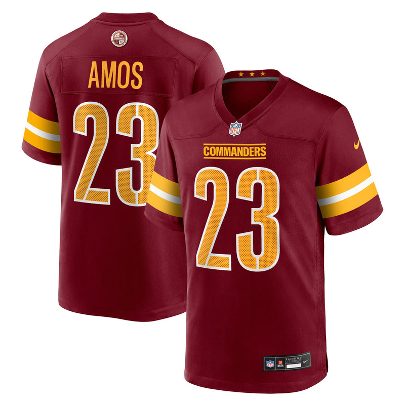 Washington Commanders Trey Amos Burgundy jersey – view 1