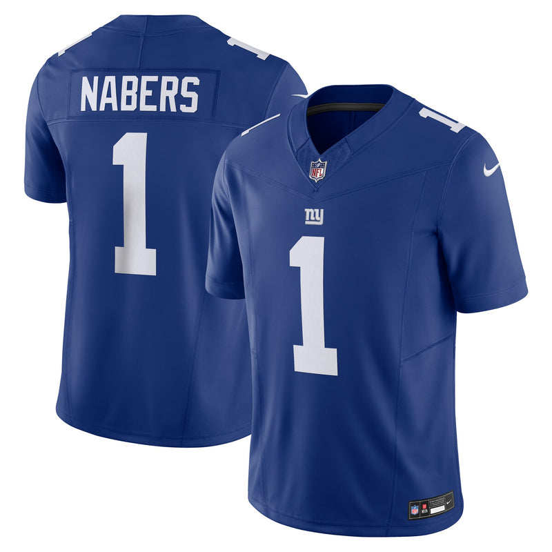 New York Giants Malik Nabers Royal jersey – view 1
