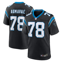 Carolina Panthers Popo Aumavae Black jersey – view 1