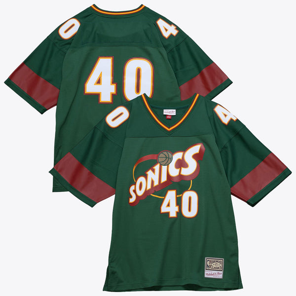 Seattle Supersonics Mitchell & Ness Shawn Kemp Audible Fashion Jersey - Green