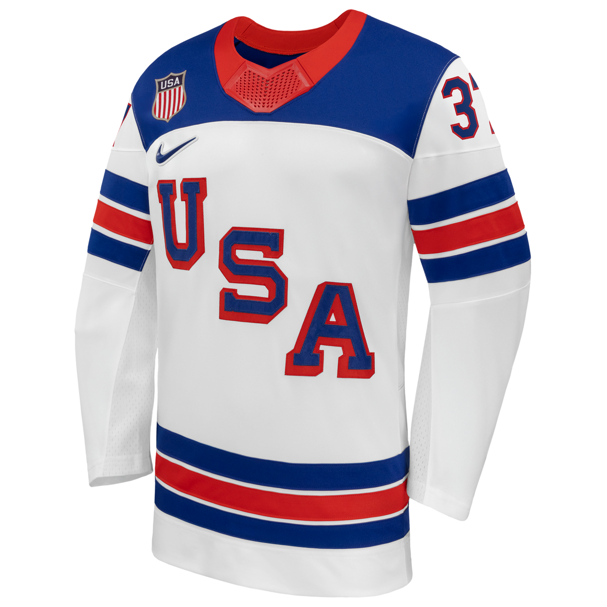 Connor Hellebuyck Nike White US Hockey 2026 Away Replica Jersey
