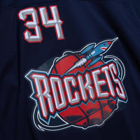 Houston Rockets Mitchell & Ness Hakeem Olajuwon Audible Fashion Jersey - Blue