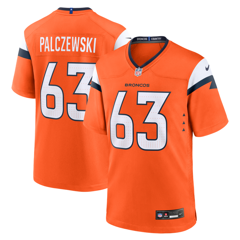 Denver Broncos Alex Palczewski Orange jersey – view 1