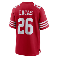 San Francisco 49ers Chase Lucas Scarlet jersey – view 3