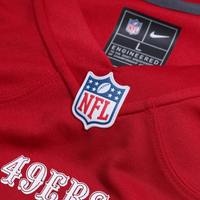 San Francisco 49ers Wesley Grimes Nike Scarlet Team Game Jersey