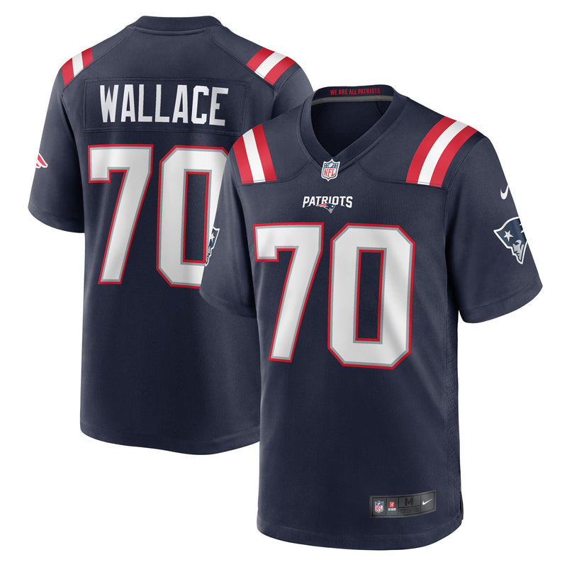 New England Patriots Caedan Wallace Navy jersey – view 1