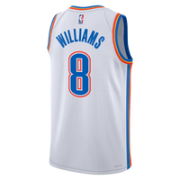 Oklahoma City Thunder Nike Association Edition Swingman Jersey - White - Jalen Williams -