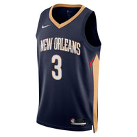 New Orleans Pelicans Nike Icon Edition Swingman Jersey - Navy - Jordan Poole -