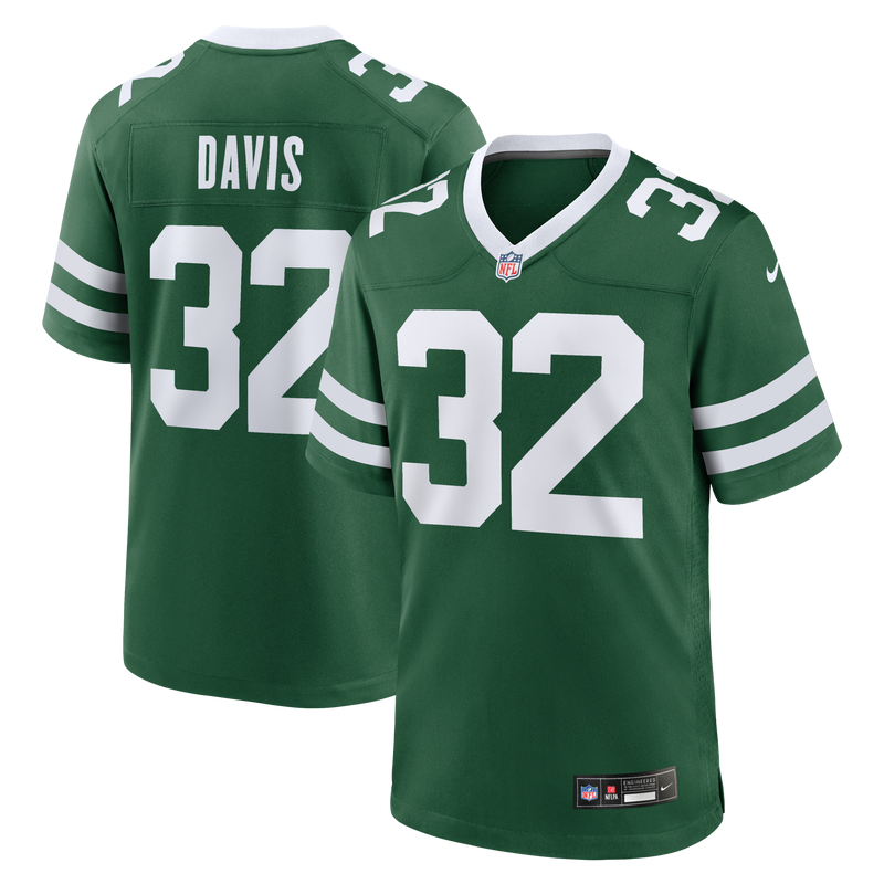 New York Jets Isaiah Davis Green jersey – view 1