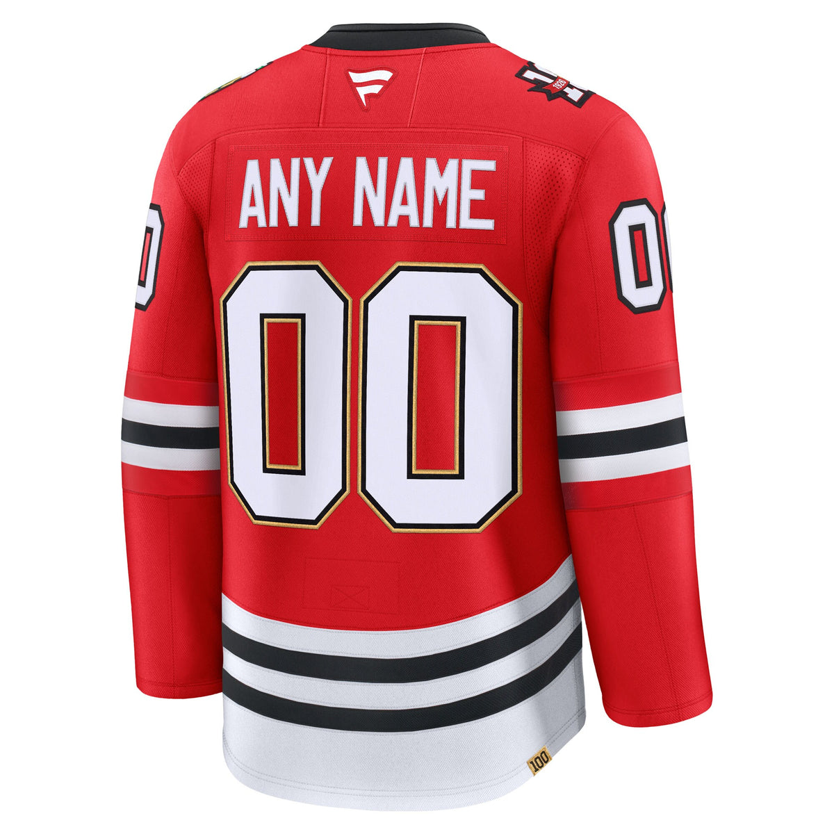 Chicago Blackhawks Fanatics Red Centennial Premium Custom Jersey