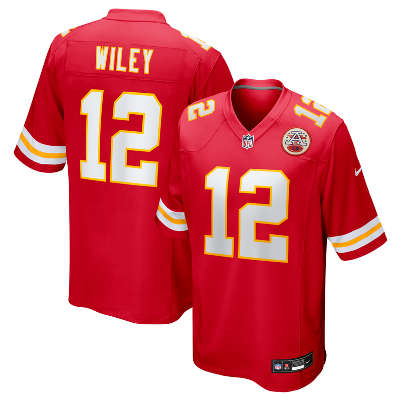 Kansas City Chiefs Jared Wiley Red jersey – view 1