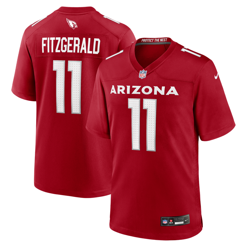 Arizona Cardinals Larry Fitzgerald Cardinal jersey – view 1