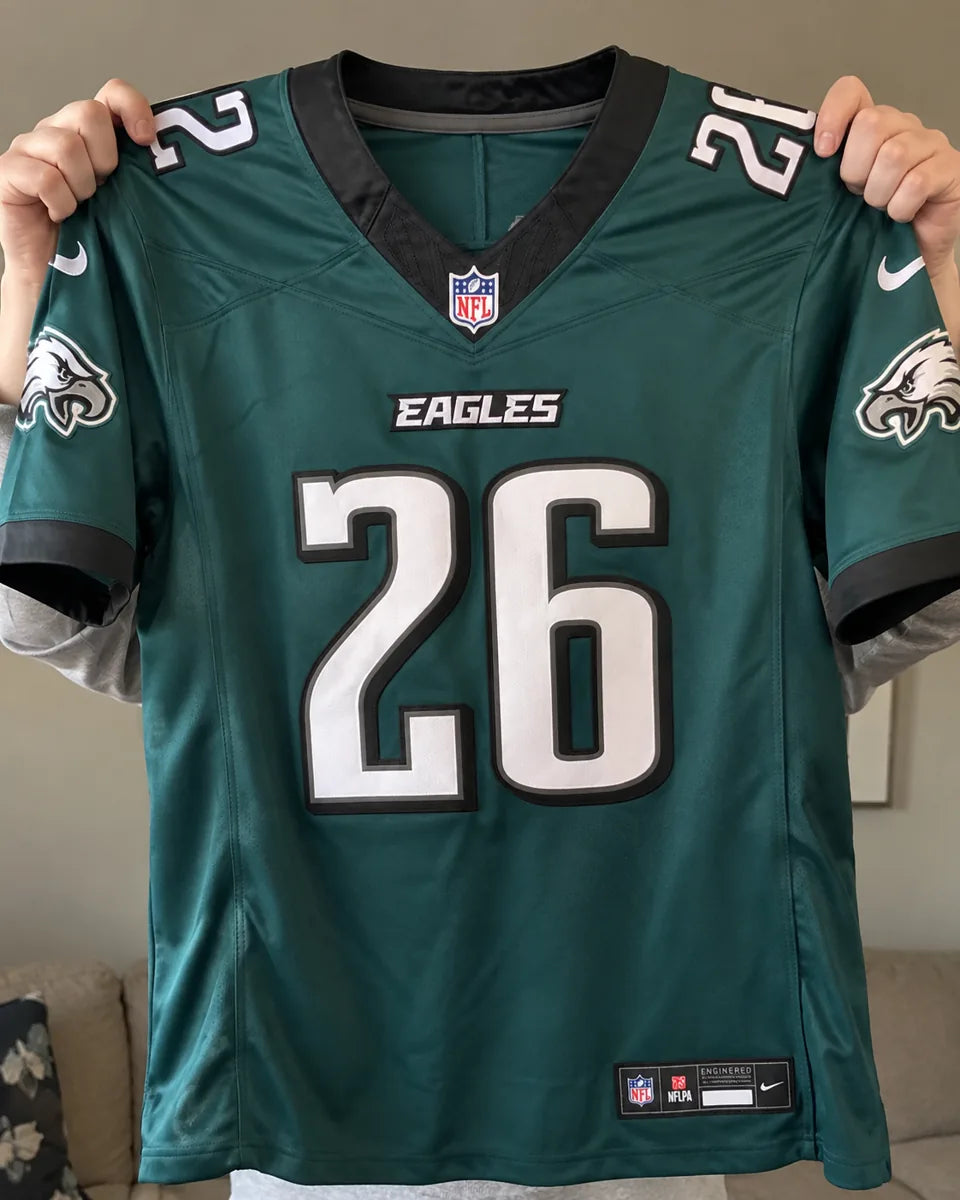 Philadelphia Eagles Saquon Barkley Nike Midnight Green Team Vapor F.U.S.E. Stitched Limited Jersey
